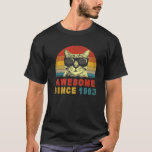 Awesome Since 1983 40Th Birthday Gifts Cat Lover T-Shirt<br><div class="desc">Awesome Since 1983 40th Birthday Gifts Cat Lover</div>
