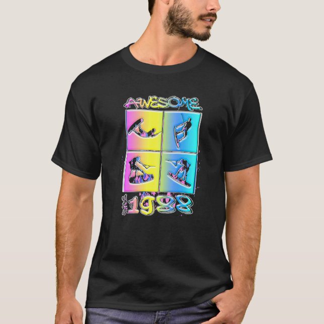 Awesome since 1988 Wakeboard lifestyle  2 T-Shirt (Vorderseite)