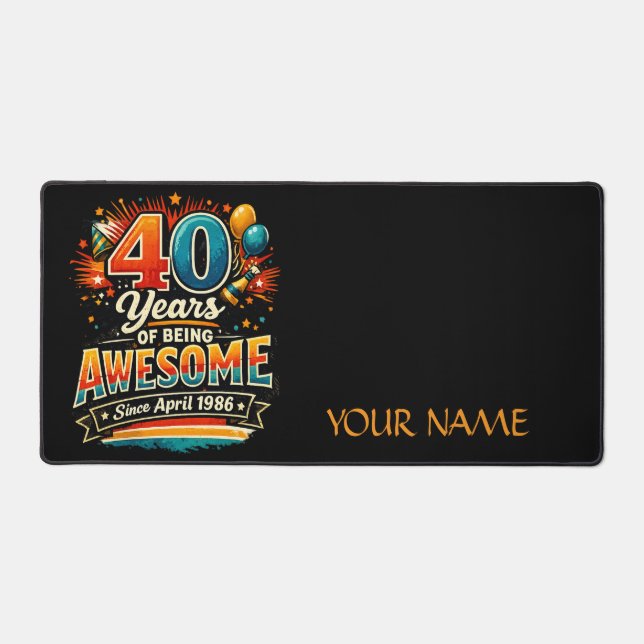Awesome Since April 1986 Schreibtischunterlage (Vorderseite)