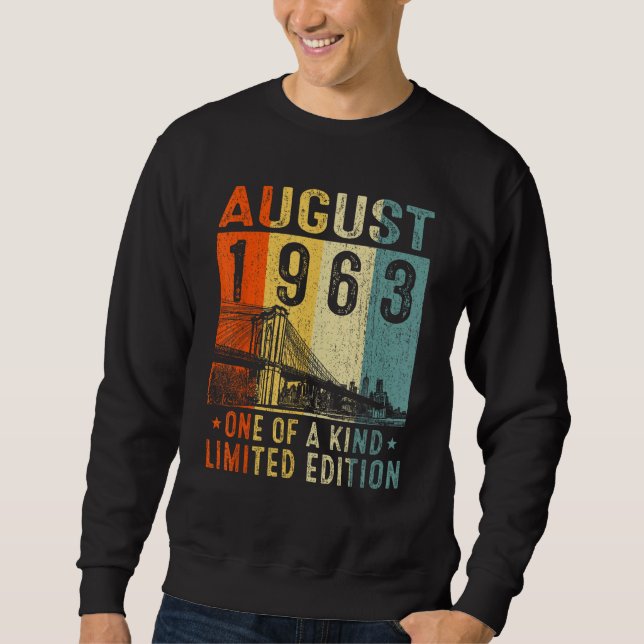 Awesome Since August 1963 One Of A Kind Sweatshirt (Vorderseite)