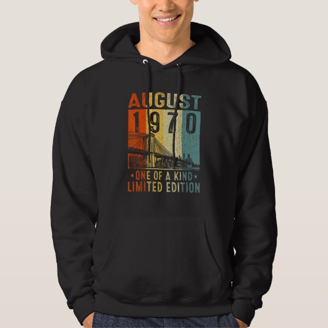 Awesome Since August 1970 One Of A Kind Hoodie (Vorderseite)