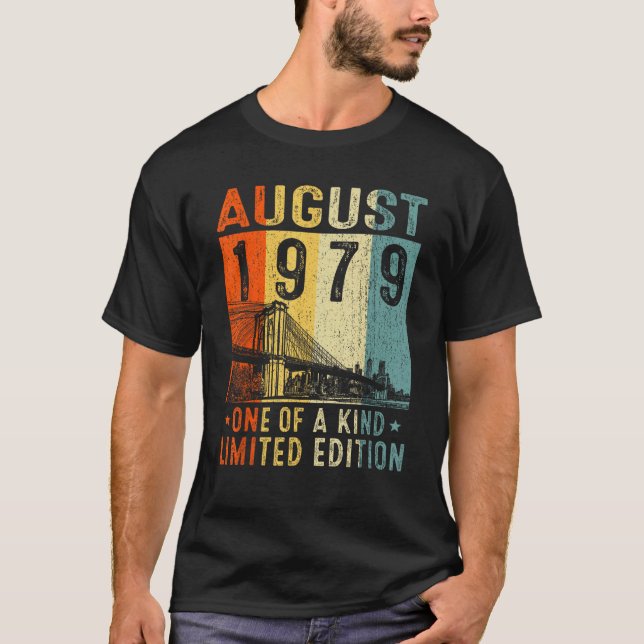 Awesome Since August 1979 One Of A Kind T-Shirt (Vorderseite)