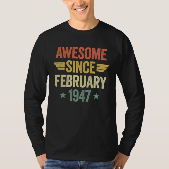 Awesome Since February 1947 T-Shirt (Vorderseite)