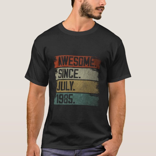 Awesome Since July 1985 38Th 38 T-Shirt (Vorderseite)