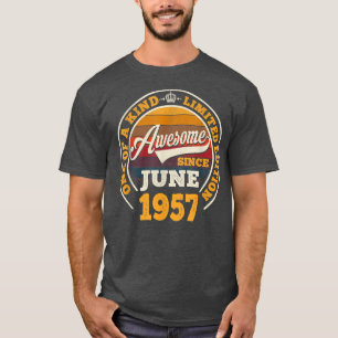 Awesome Since June 1957 65th Birthday Gift 65 Year T-Shirt