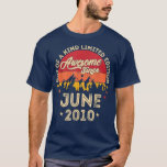 Awesome Since June 2010, Vintage 12th Birthday  T-Shirt<br><div class="desc">Awesome Since June 2010,  Vintage 12th Birthday  .</div>