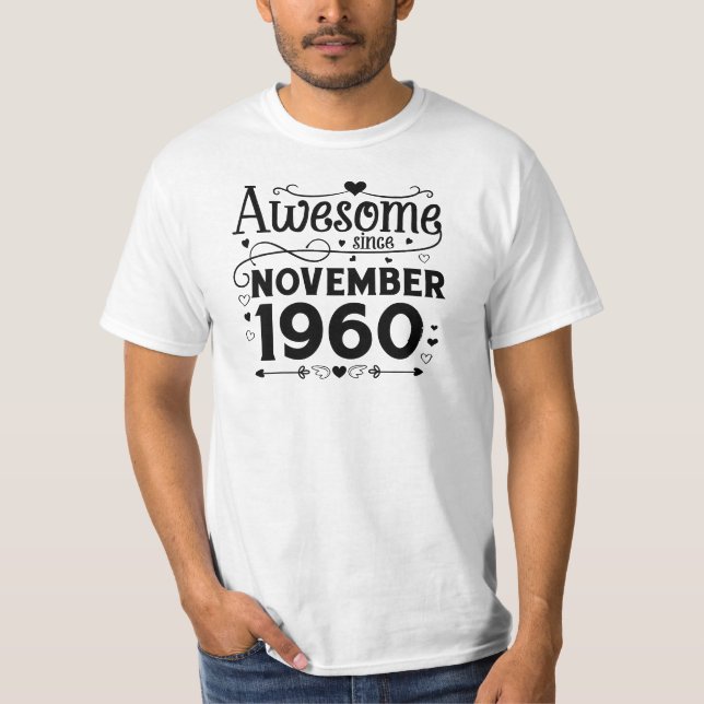 awesome since November 1960 T-Shirt (Vorderseite)