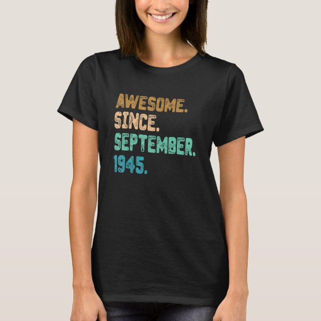 Awesome Since September 1945 T-Shirt (Vorderseite)