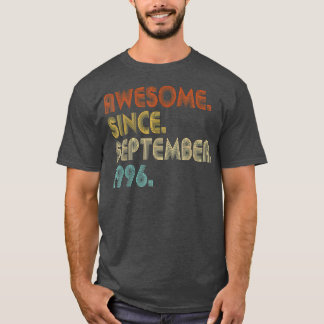 Awesome Since September 1996 Vintage 26th Birthday T-Shirt