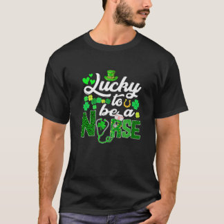 Awesome St. Patricks Day To Be A Nurse Funny Outfi T-Shirt