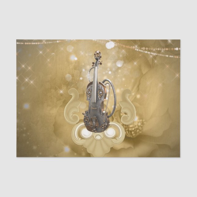 Awesome steampunk violin seidenpapier (Vorderseite)