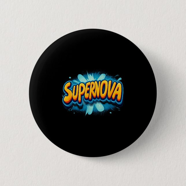Awesome Supernova Costume For Boys And Girls  Button (Vorderseite)