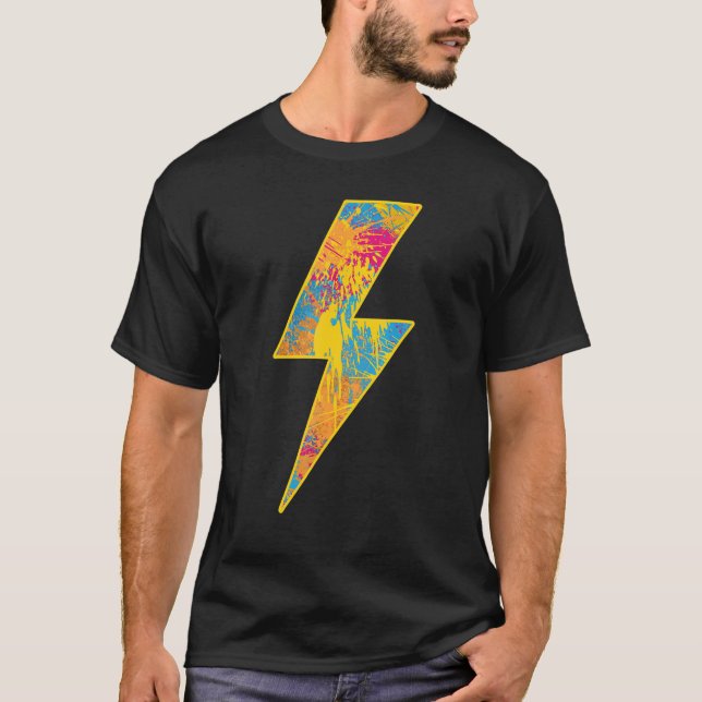 Awesome TROPICAL BLAST Lightning Bolt T-Shirt (Vorderseite)