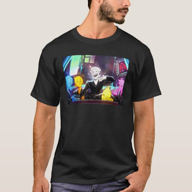 Awesome Videogames Playing Classic Arts Characters T-Shirt (Vorderseite)
