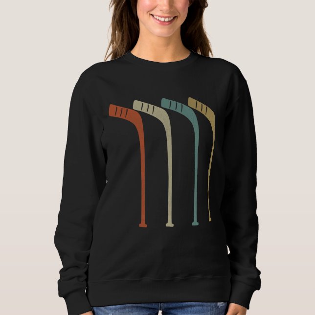 Awesome Vintage Ice Hockey Sticks Sweatshirt (Vorderseite)