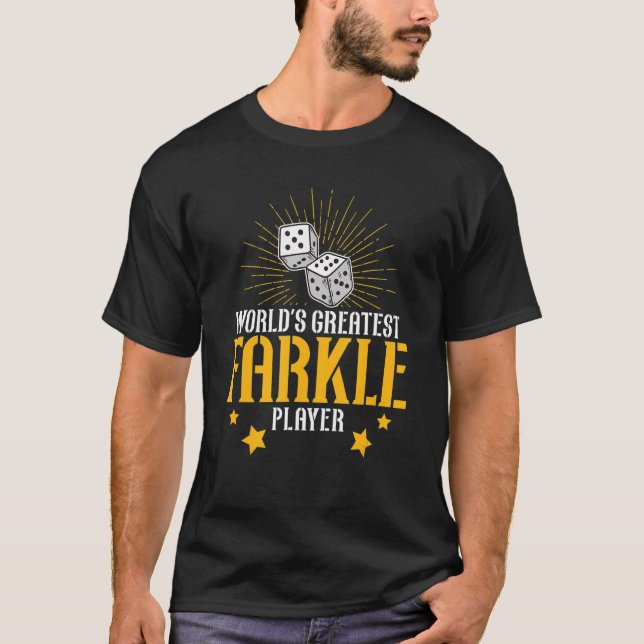 Awesome World's Greatest Farkle Player For Farkle  T-Shirt (Vorderseite)