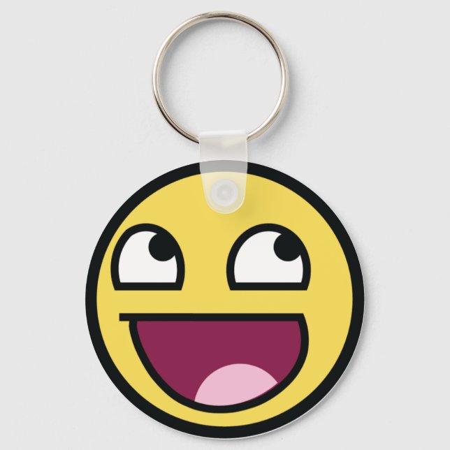 Awesomeface Schlüsselanhänger (Vorderseite)