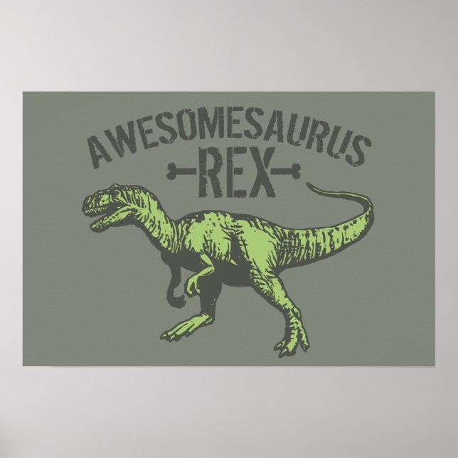 Awesomesaurus Rex Poster (Vorne)