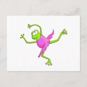 Awkward Ballet Frosch Postkarte