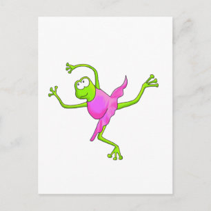 Awkward Ballet Frosch Postkarte