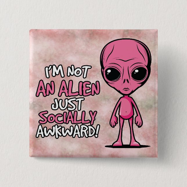Awkward Besucher Button (Vorderseite)