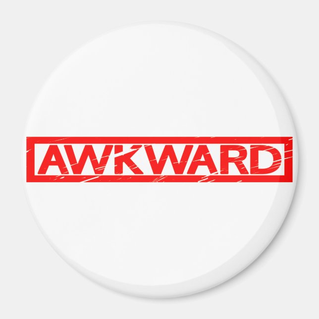 Awkward-Briefmarke Magnet (Vorne)