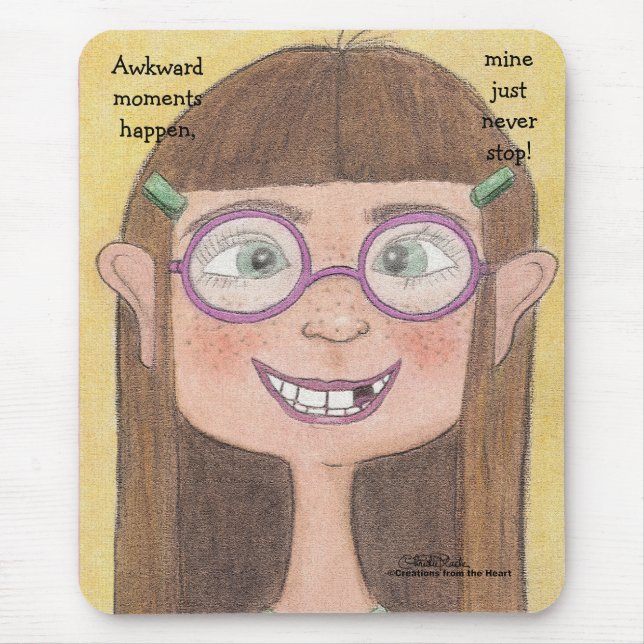 Awkward Bühne Girl Mousepad (Vorne)