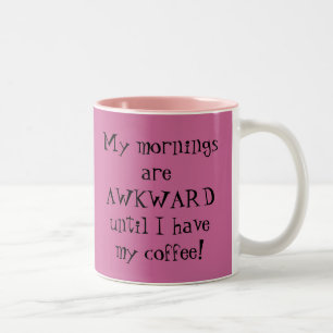 Awkward Bühne Girl Zweifarbige Tasse
