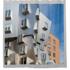 AWKWARD GEBÄUDE PLANS DUSCHVORHANG