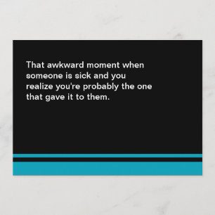 Awkward Moment gut werden bald Karte