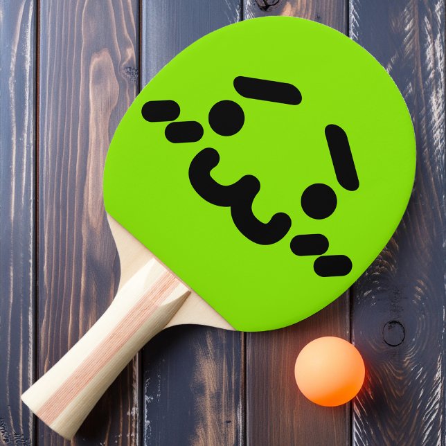 Awkward Niedlich Face Green Ping Pong Paddle Tischtennis Schläger (Von Creator hochgeladen)
