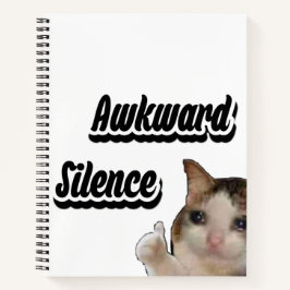Awkward Silence Cat Membook Notebook Notizbuch