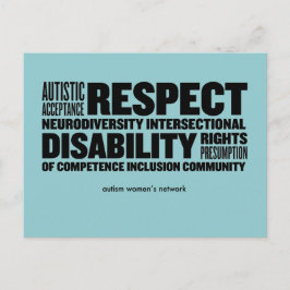 AWN Word Cloud Postcard Postkarte