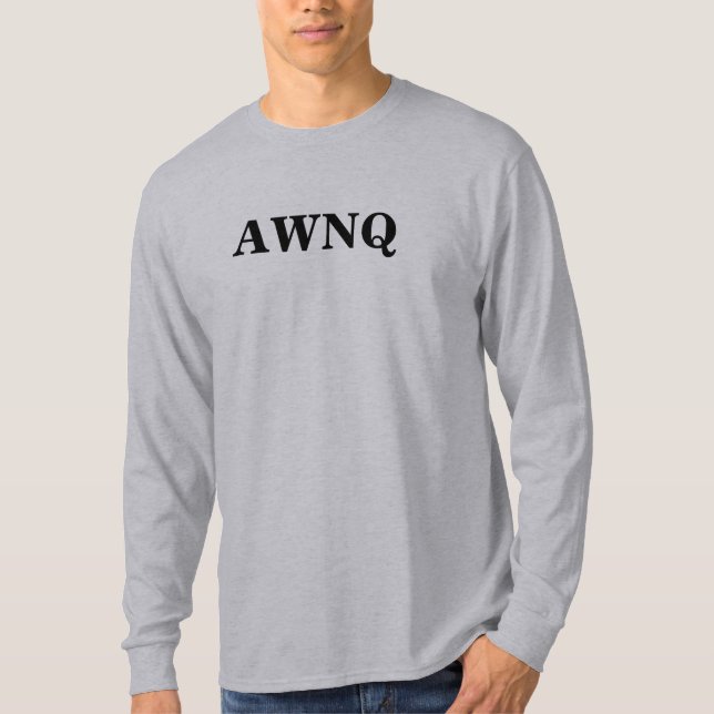 AWNQ lange Hülse T-Shirt (Vorderseite)