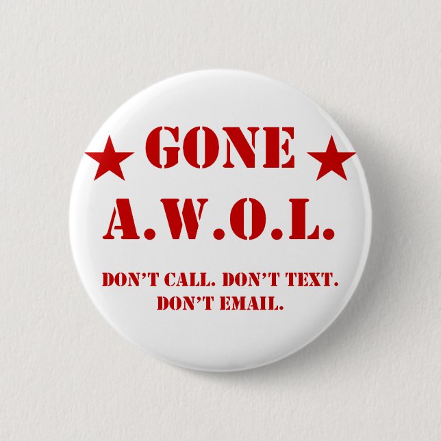 AWOL BUTTON (Vorderseite)