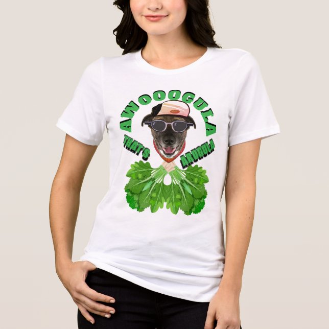 Awooogula das ist Arugula Tri-Blend Shirt (Vorderseite)