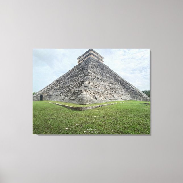 aWorld2Celebrate: El Castillo, Chichén Itzá Leinwanddruck (Vorderseite)
