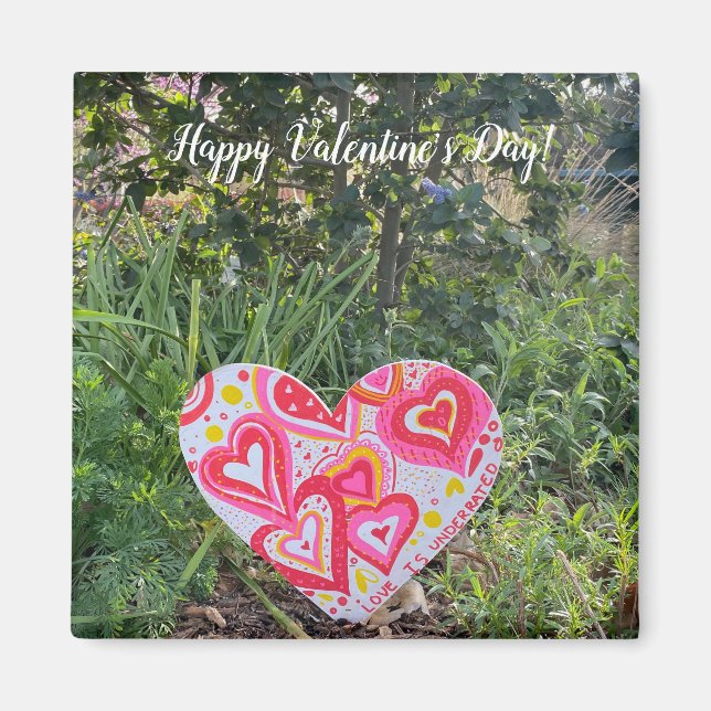 aWorld2Celebrate: Glücklicher Valentinstag! Magnet (Vorne)