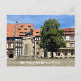 aWorld2Celebrate: Grüße aus Braunschweig! Postkarte