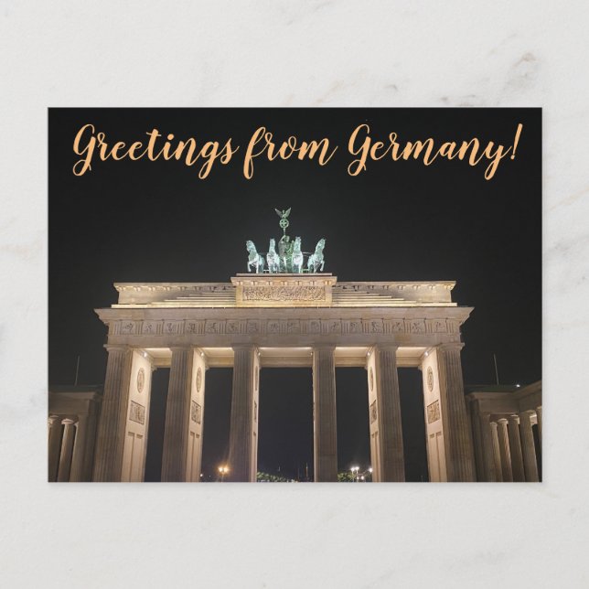 aWorld2Celebrate: Grüße aus Deutschland! Postkarte (Vorderseite)