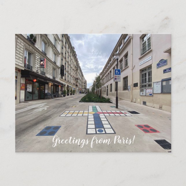 aWorld2Celebrate: Grüße aus Paris! Postkarte (Vorderseite)