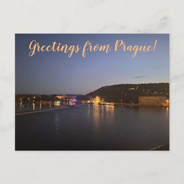 aWorld2Celebrate: Grüße aus Prag! Postkarte (Vorderseite)