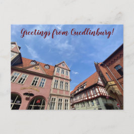 aWorld2Celebrate: Grüße aus Quedlinburg! Postkarte
