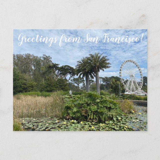 aWorld2Celebrate: Grüße aus San Francisco! Postkarte (Vorderseite)