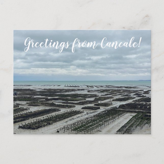 aWorld2Celebrate: Grüße von Cancale! Postkarte (Vorderseite)