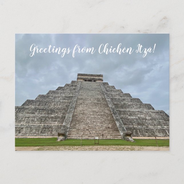 aWorld2Celebrate: Grüße von Chichén Itzá! Pos Postkarte (Vorderseite)