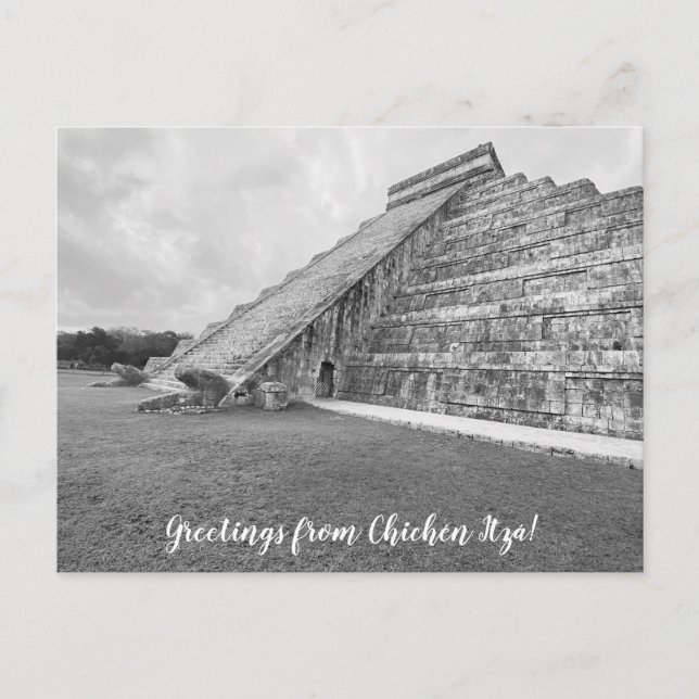 aWorld2Celebrate: Grüße von Chichén Itzá! Postkarte (Vorderseite)