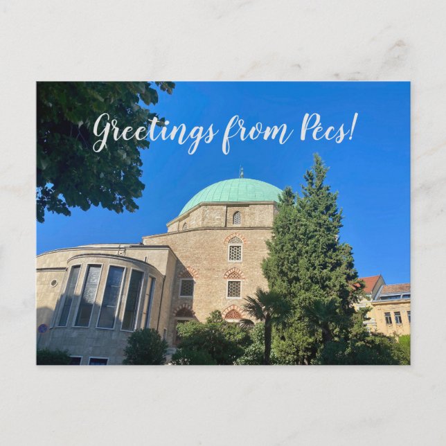 aWorld2Celebrate: Grüße von Pécs! Postkarte (Vorderseite)