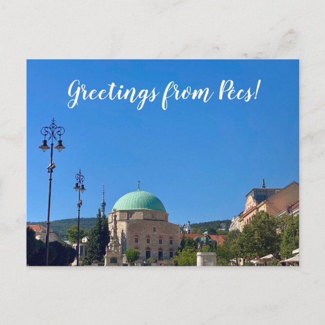 aWorld2Celebrate: Grüße von Pécs! Postkarte (Vorderseite)