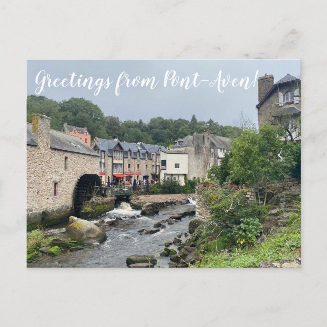 aWorld2Celebrate: Grüße von Pont-Aven! Postkarte (Vorderseite)
